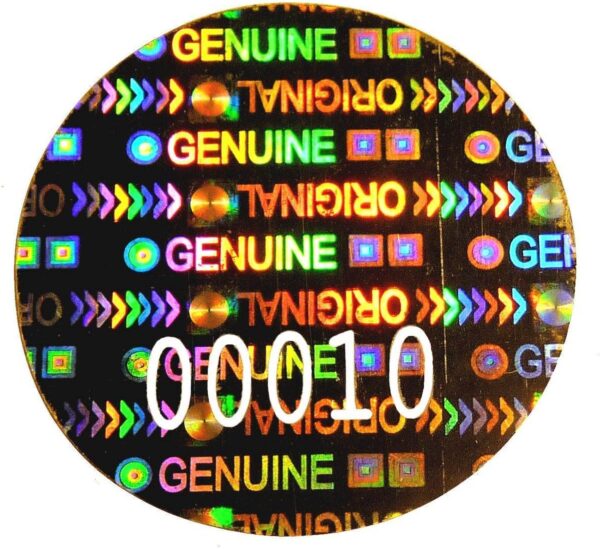 Security Label Genuine Authentic Hologram